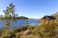 Lake Poway Picnic Area with Scenic View Sunny Day Royalty Free Stock Photo