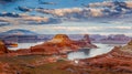 Lake Powell from Alstrom Point Royalty Free Stock Photo