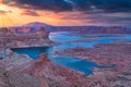 Lake powell arizona america - famous alstrom point near antelope canyon