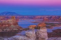 Lake Powell, Arizona, perspective scenery in autumn Royalty Free Stock Photo