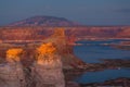 Lake Powell, Arizona, perspective scenery in autumn Royalty Free Stock Photo