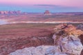 Lake Powell, Arizona, perspective scenery in autumn Royalty Free Stock Photo