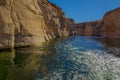 Canyon full of water in Arizona Lake Powell glen Royalty Free Stock Photo