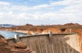 Lake Powell Dam in a sunny afternoon- Glen Canyon, Page Royalty Free Stock Photo