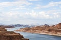 Lake Powell in a sunny afternoon- Glen Canyon, Page Royalty Free Stock Photo