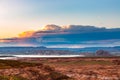 Lake Powell Sunset Panorama Royalty Free Stock Photo