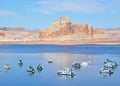 Lake powell in utah and arizona Royalty Free Stock Photo