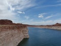 Lake Powell viewed from Glen Canyon Dam - Page - Arizona Royalty Free Stock Photo