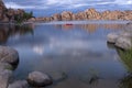 Lake in Prescott Arizona with Storm Clouds