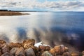 Lake Pskov is a large freshwater lake