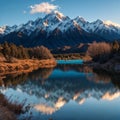 Lake Pukaki is the highest mountain in New Zealand and a popular travel destinat...