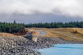 Lake Punkaki near Aoraki/Mt.Cook national park, New Zealand Royalty Free Stock Photo