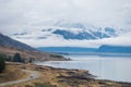 Lake Punkaki near Aoraki/Mt.Cook national park, New Zealand Royalty Free Stock Photo