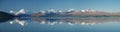 Lake Pukaki and Mount Cook Royalty Free Stock Photo