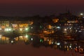 Lake in Pushkar night view Royalty Free Stock Photo