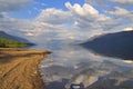 Lake of Putorana plateau in summer.