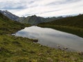 Lake in the Raetikon mountains Royalty Free Stock Photo