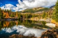 Lake Rakytovske pliesko in High Tatras mountains in Slovakia Royalty Free Stock Photo