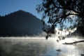 Lake Ranu Kumbolo, a source of clean water for climbers of Mount Semeru