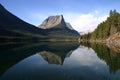 Lake reflection in Glacier National Park