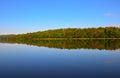 Lake reflections in the Adirondack Mountains Royalty Free Stock Photo