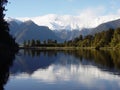 Lake reflections in New Zealand Royalty Free Stock Photo