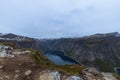 Lake Ringedalsvatnet On The Trail To Trolltunga In Norway Royalty Free Stock Photo