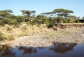 Lake with rocks in the coast Royalty Free Stock Photo