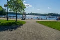 Lake Rosseau beach and park, Muskoka, Ontario, Canada Royalty Free Stock Photo