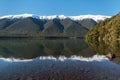 Lake Rotoiti with Saint Arnaud mountain range in winter, New Zealand Royalty Free Stock Photo