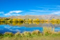 Lake Ruataniwha in New Zealand. Royalty Free Stock Photo