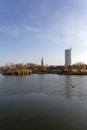 Lake Rudiger in Komarom, Hungary Royalty Free Stock Photo