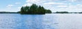 Lake Rutajarvi summer view (Finland). Royalty Free Stock Photo
