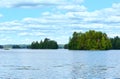 Lake Rutajarvi summer view (Finland). Royalty Free Stock Photo