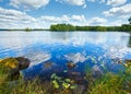 Lake Rutajarvi summer view (Finland). Royalty Free Stock Photo