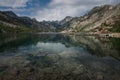 Lake Sabrina Boat Landing in Inyo National Forest, California Royalty Free Stock Photo