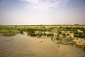 Lake in Sahara desert Royalty Free Stock Photo