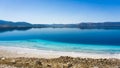 Lake Salda is one of Turkey`s deepest, clearest and cleanest tectonic lakes Royalty Free Stock Photo