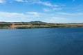 Lake in sand dune desert, Mui Ne Royalty Free Stock Photo