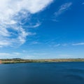 Lake in sand dune desert, Mui Ne Royalty Free Stock Photo