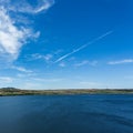 Lake in sand dune desert, Mui Ne Royalty Free Stock Photo