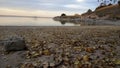 Lake sand fall Nebraska Bay Royalty Free Stock Photo