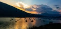 Lake Santa Croce is a natural lake whose basin was artificially expanded in the 1930s located in the province of Belluno,