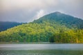 Lake santeetlah scenery in great smoky mountains Royalty Free Stock Photo