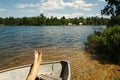 Lake Scene on Summer Day