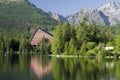 Lake scenery landscape in high tatras Royalty Free Stock Photo