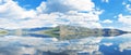 Lake scenery reflection Royalty Free Stock Photo