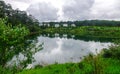 Lake scenery at summer in Dalat, Vietnam Royalty Free Stock Photo