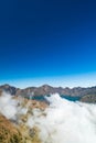 Lake Segara Anak, a lake located in the crater of Mount Rinjani, Lombok, Indonesia Royalty Free Stock Photo