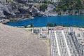 Lake Serre-Poncon, Power station, Hautes-Alpes, France